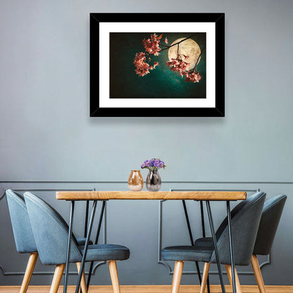 Sakura Flowers & Moon Wall Art