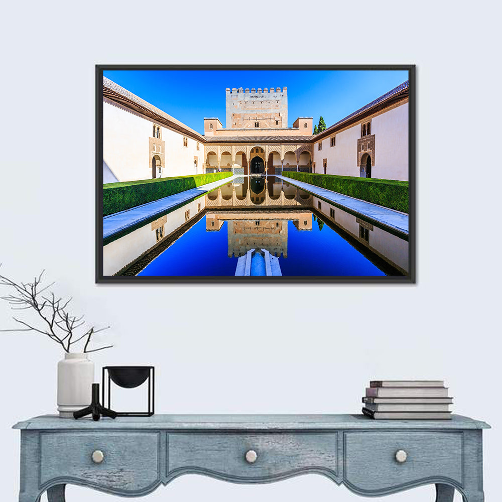 Court of the Myrtles, Alhambra Granada Wall Art in a room, landscape