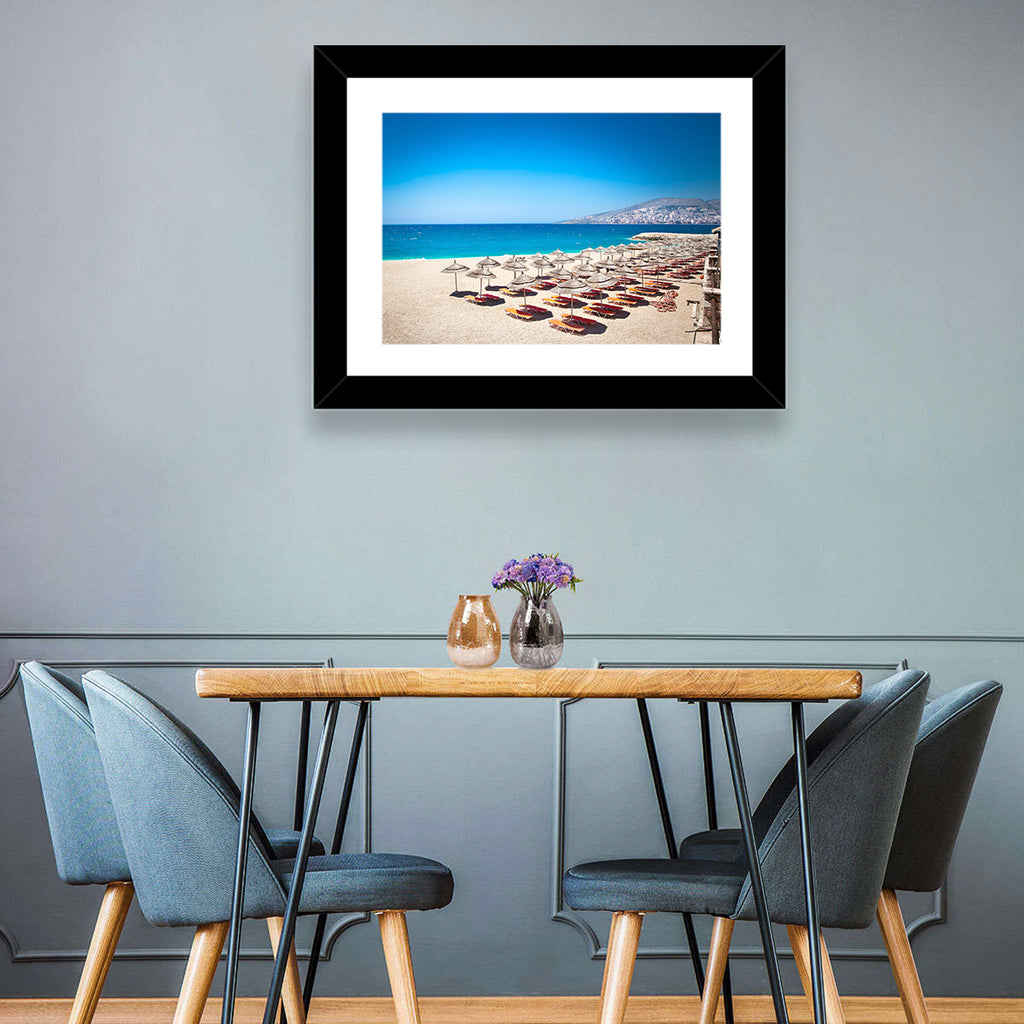 Mango Beach Umbrellas Wall Art
