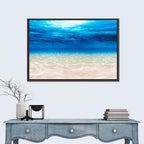 Sunlit Sandy Seabed Wall Art