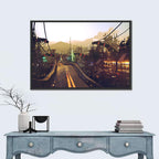 Futuristic Highway at Dusk Wall Art