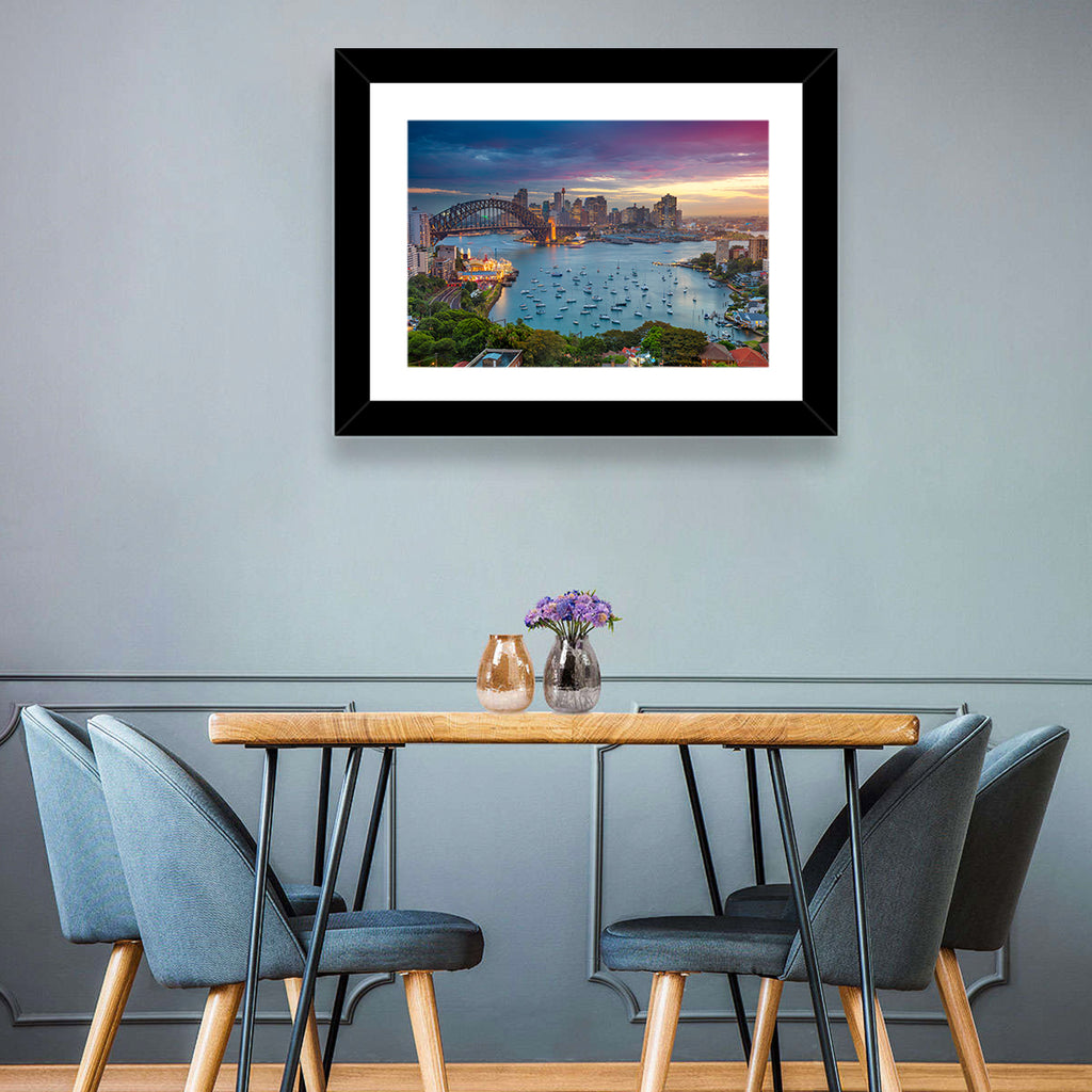 Sydney Harbour Sunset Wall Art