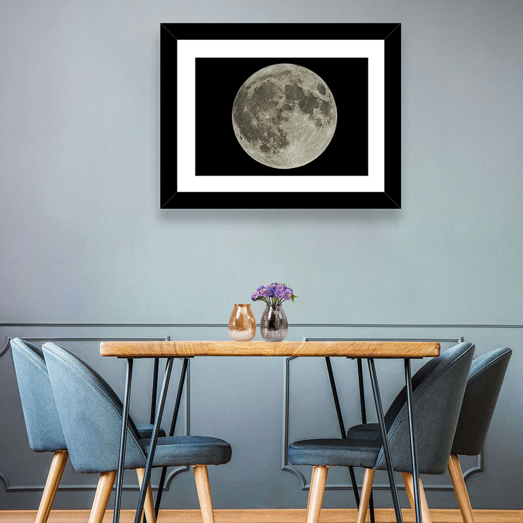 Full Moon with Tycho Rays Wall Art