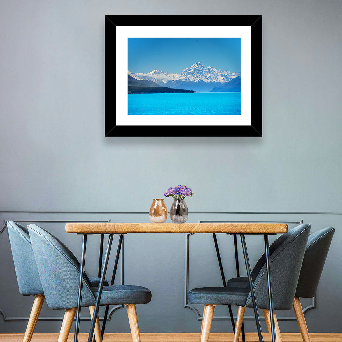 Mount Cook from Lake Pukaki Wall Art