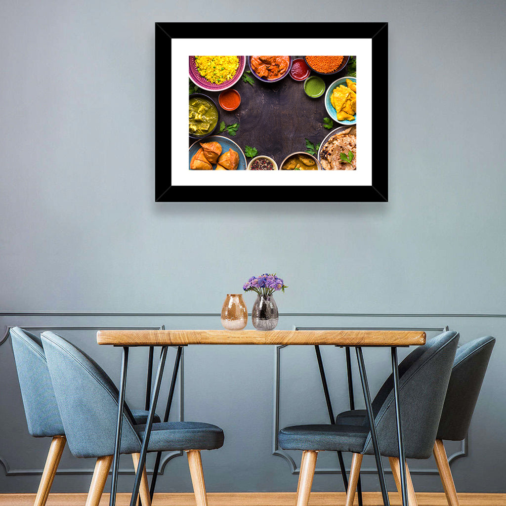 Indian Feast Flat-lay Wall Art