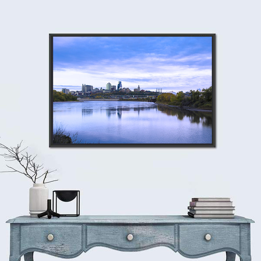 Kansas City Skyline at Dusk Wall Art
