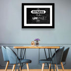 Fitness Is a Lifestyle Brick Quote Wall Art