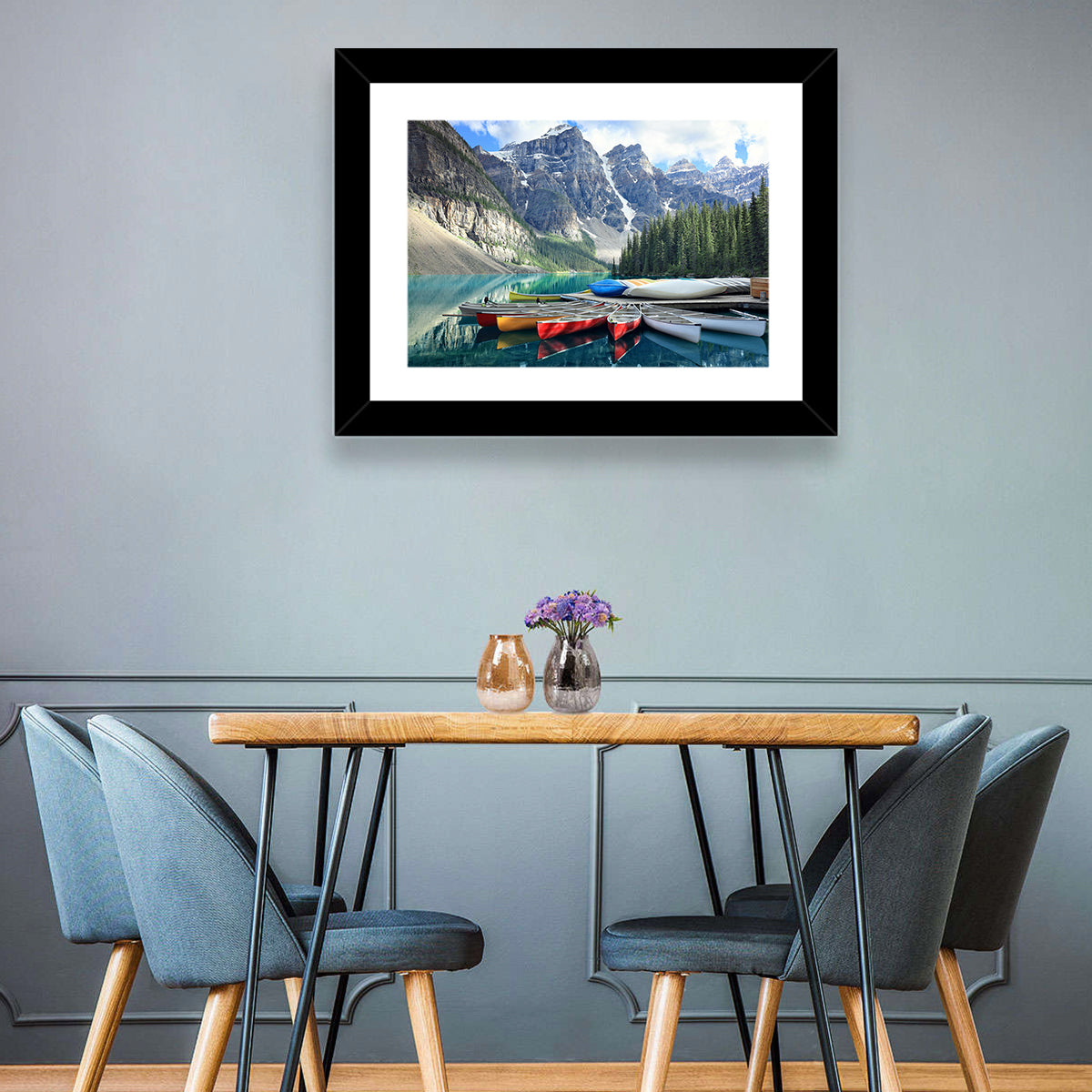 Moraine Lake Rocky Mountains Wall Art