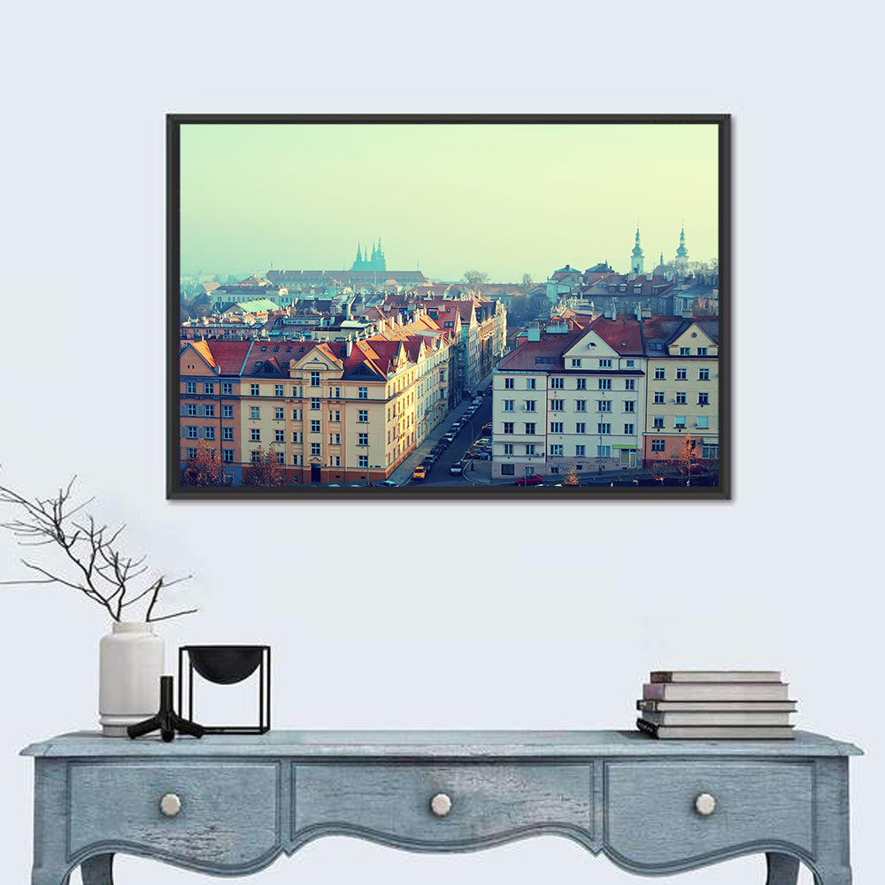 Prague Rooftops with St. Vitus Cathedral Wall Art