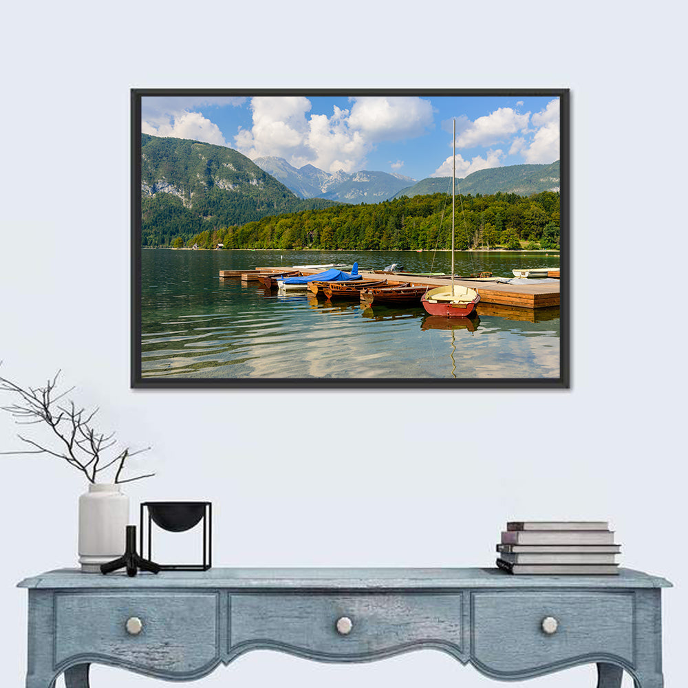 Lake Bohinj Dock View Wall Art