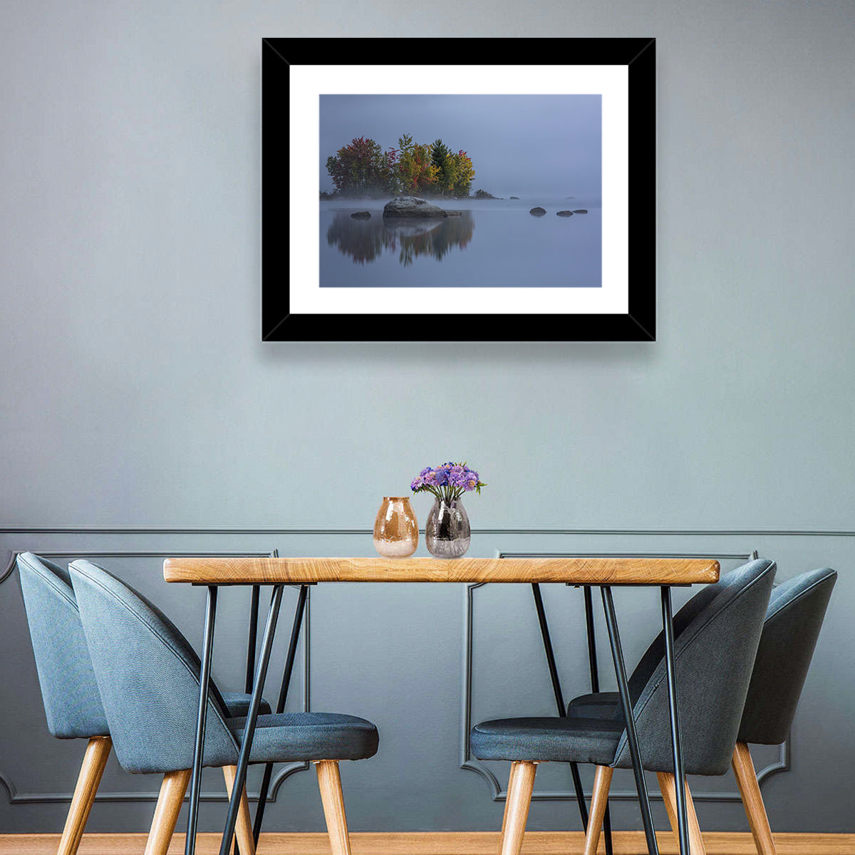 Morning Mist Over Chittenden Lake Wall Art