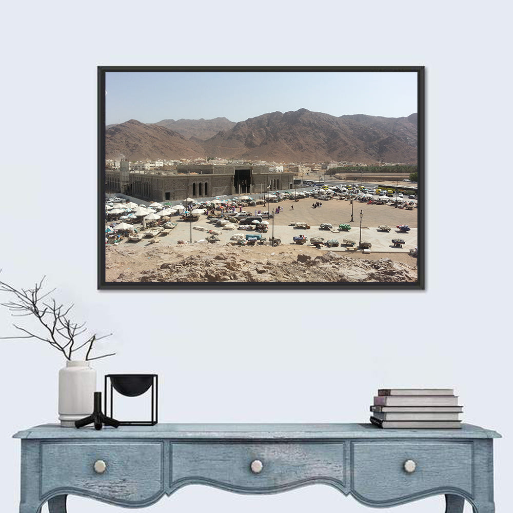 Mount Uhud Medina View Wall Art in a room, landscape