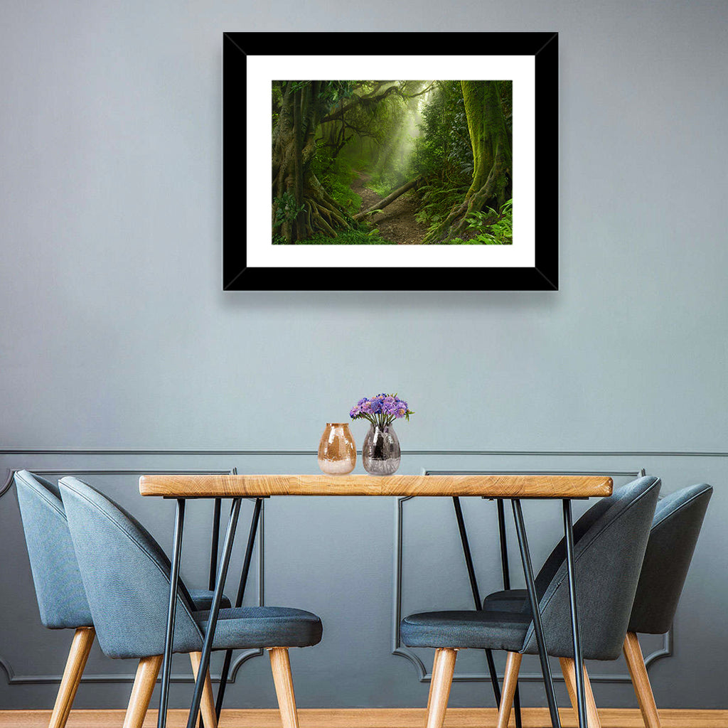Moss-covered Rainforest Path Wall Art