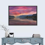 Sunrise Over River Gorge Wall Art