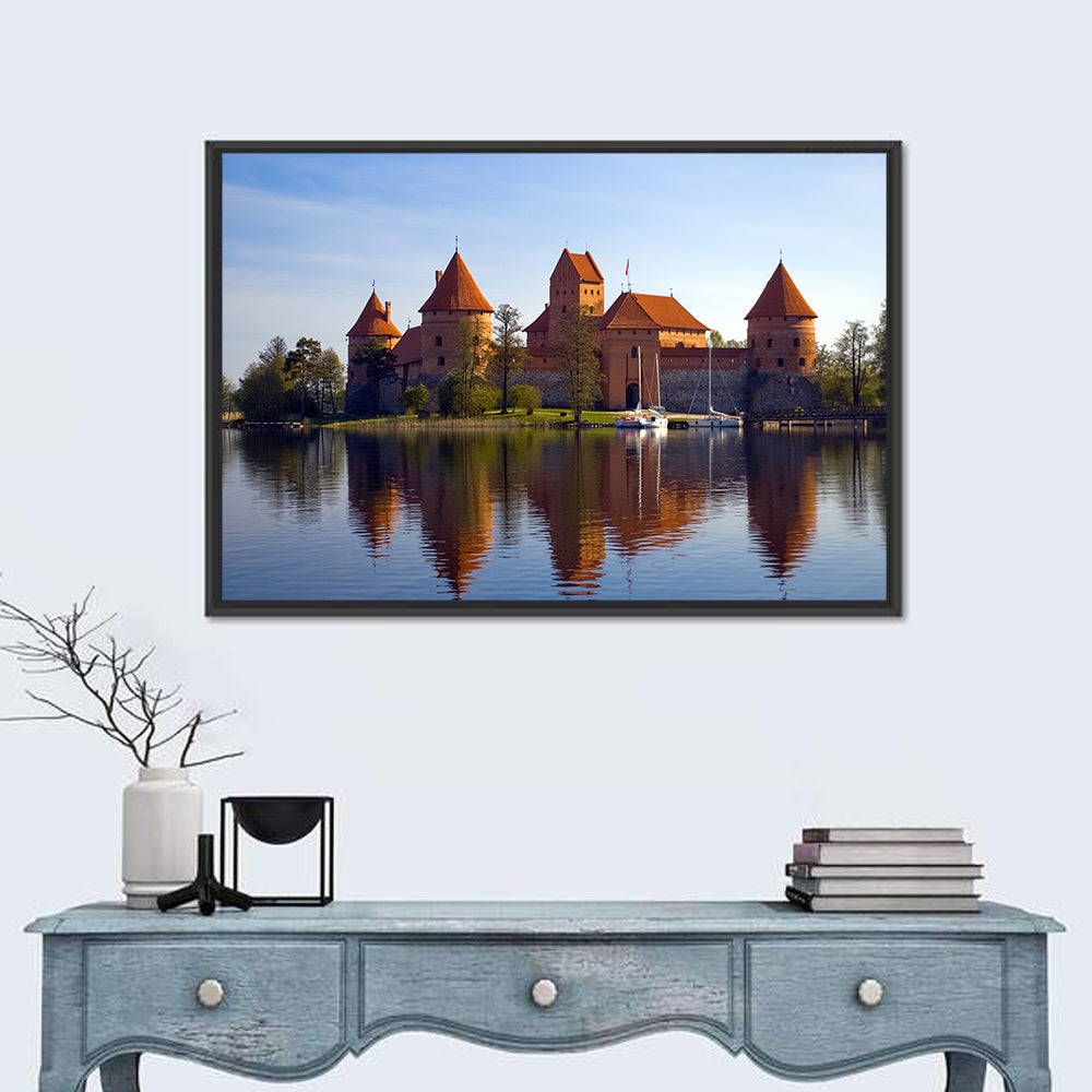 Trakai Island Castle Wall Art in a room, landscape