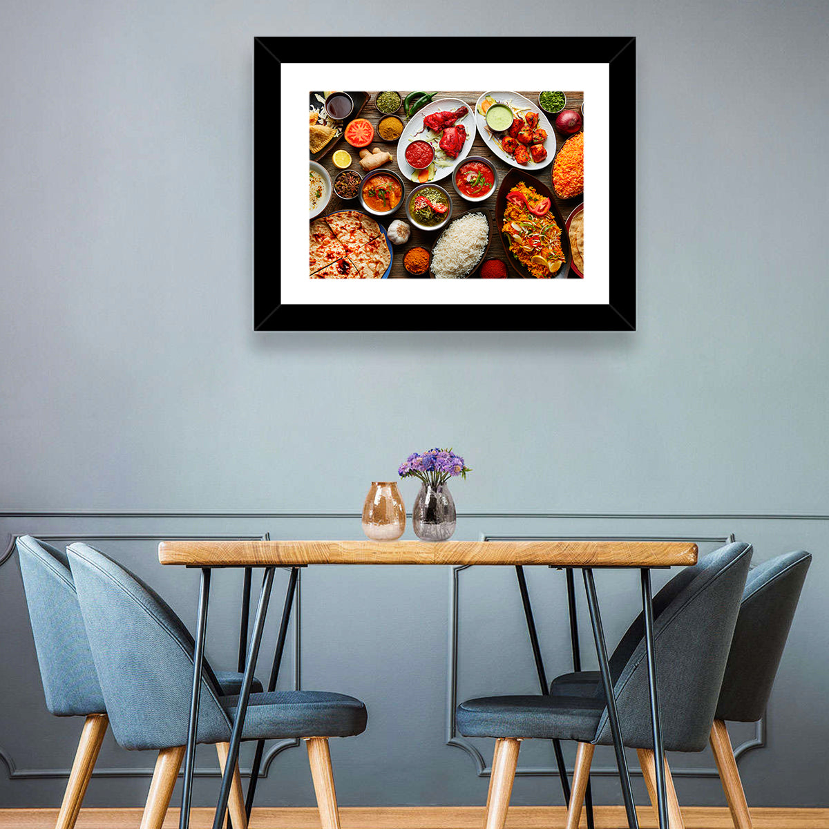 Indian Cuisine Flat Lay Wall Art
