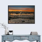 Jerusalem Sunset Over Temple Mount Wall Art