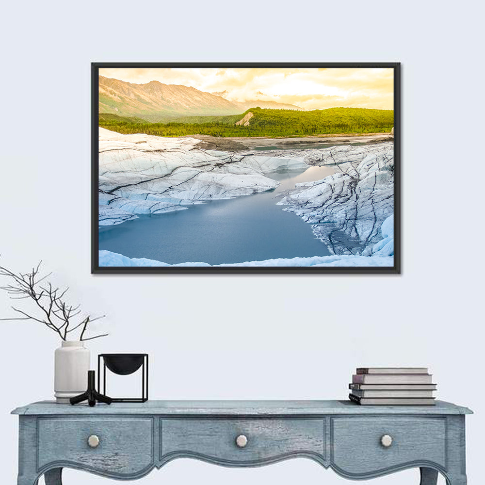 Matanuska Glacier at Sunset Wall Art