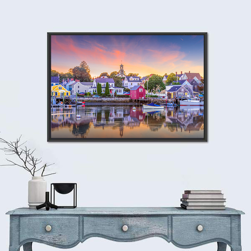 Rockport Harbor Motif Number 1 Wall Art in a room, landscape