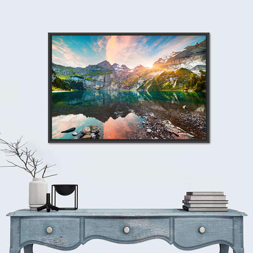 Oeschinensee Reflection Wall Art