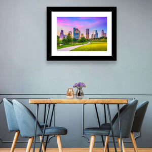 Houston City Skyline Wall Art