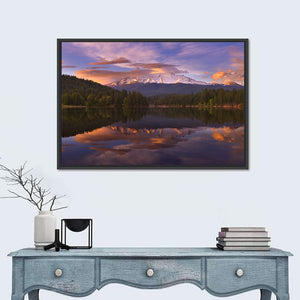 Mt Shasta from Siskiyou Lake Wall Art