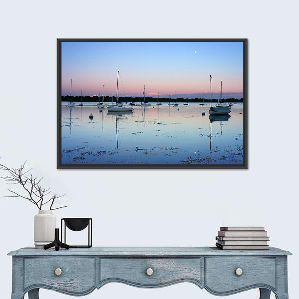 Sailboats on Lake Harriet Wall Art in a room, landscape