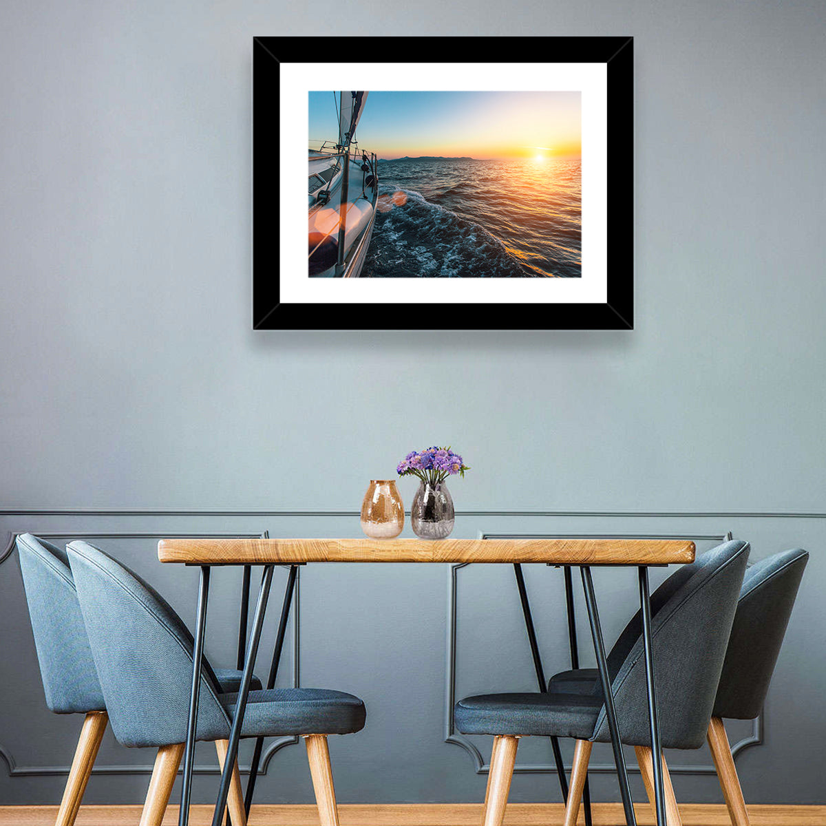 Sunset Sail from Deck Wall Art
