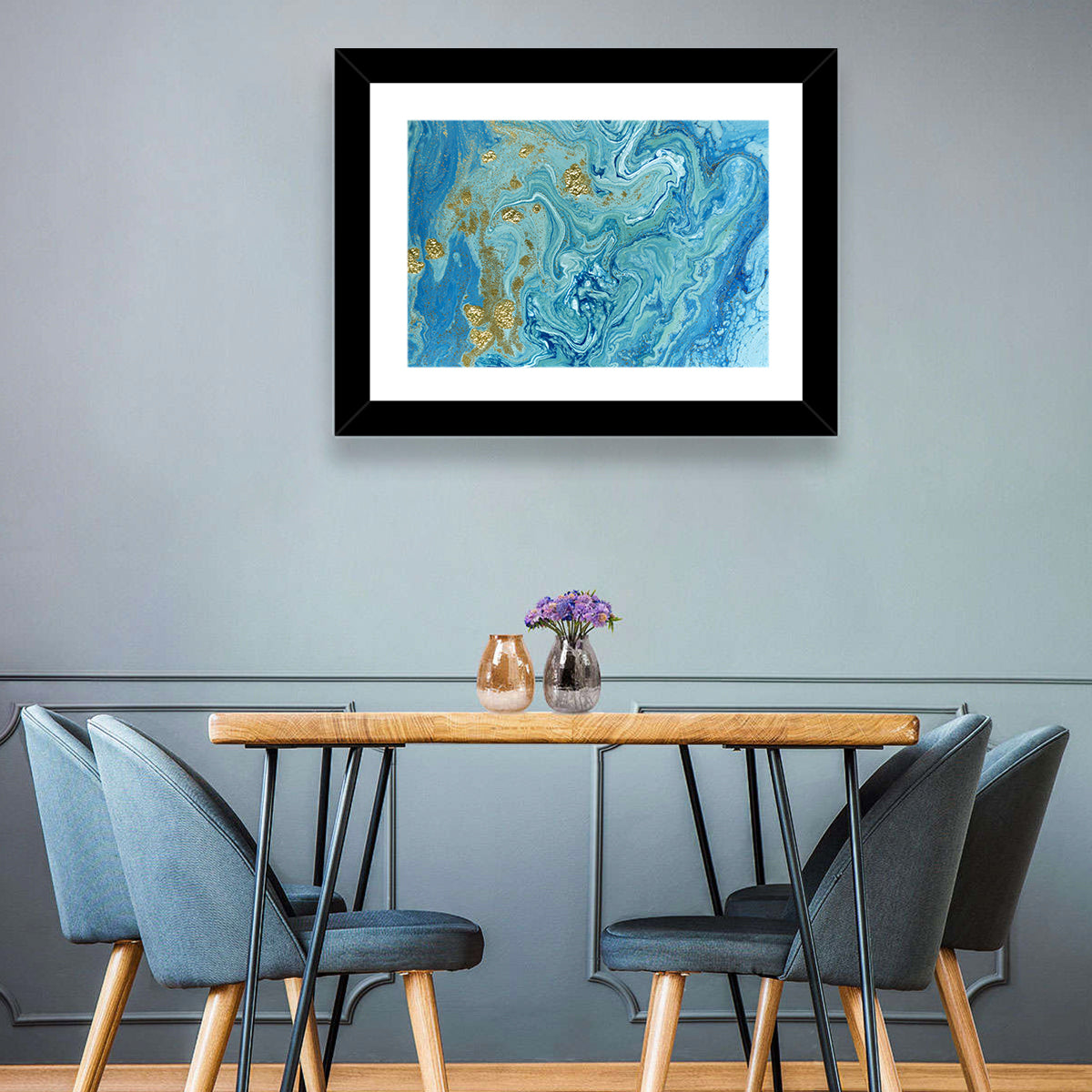 Marble Streams Painting Wall Art