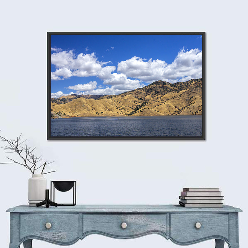 Kaweah Lake Landscape Wall Art in a room, landscape