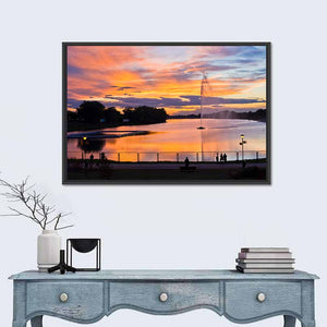 Ada Lake Sunset I Wall Art