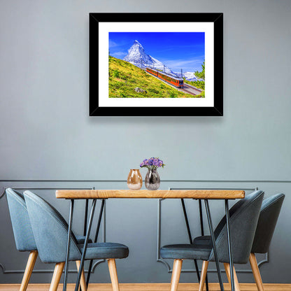 Matterhorn & Train Wall Art