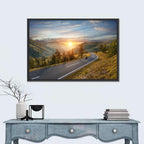 Alpine Highway at Golden Hour Wall Art