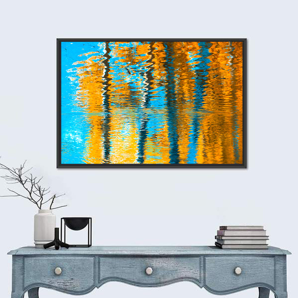 Autumn Reflection Abstract Wall Art