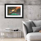 Meteor in Colorful Sky Wall Art