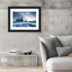Reynisdrangar Sea Stacks Night Wall Art