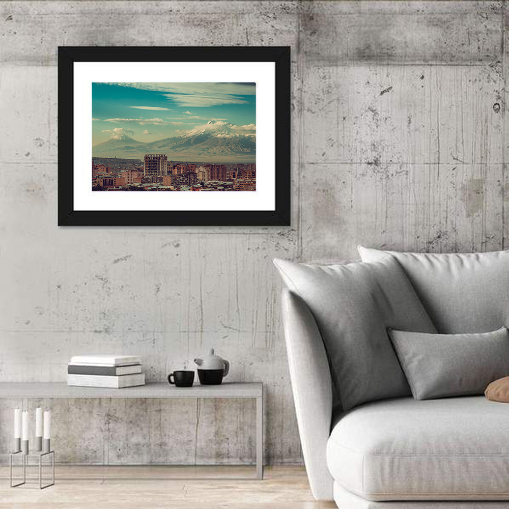 Yerevan Skyline with Mount Ararat Wall Art