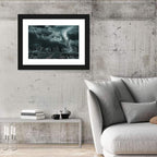 Tornado Over Destroyed City Skyline Wall Art