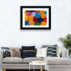 Quilled Color Spirals Wall Art