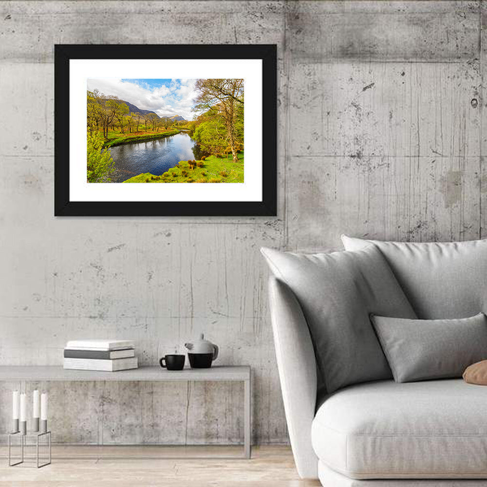 Connemara Countryside Wall Art in a room, landscape