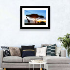 Savanna Silhouettes at Golden Hour Wall Art
