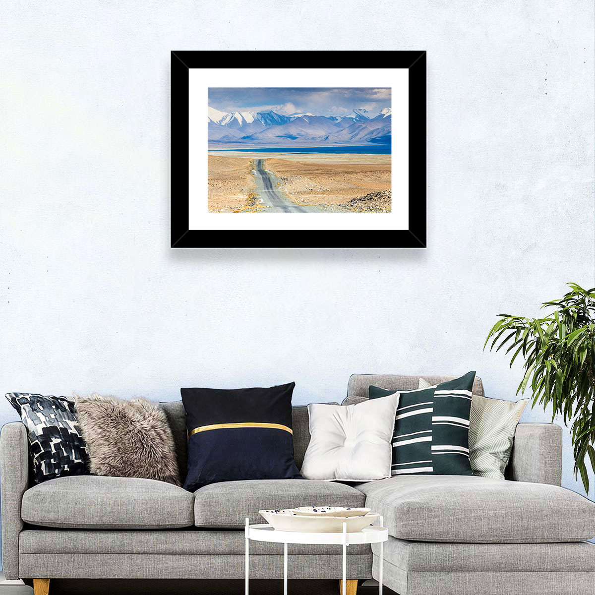 Karakul Lake, Pamir Mountains Wall Art in a room, landscape
