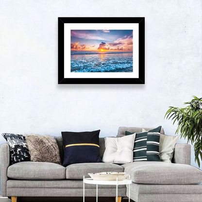 Splashing Ocean Wave Wall Art