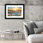 Kyrenia Harbour at Sunset Wall Art