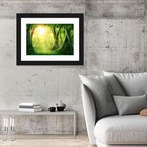 Forest Golden Sunrise Wall Art