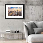 New York City Skyline at Golden Hour Wall Art