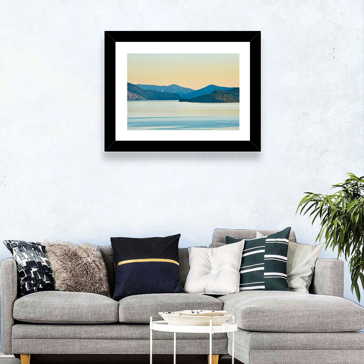 Lake Pend Oreille at Golden Hour Wall Art