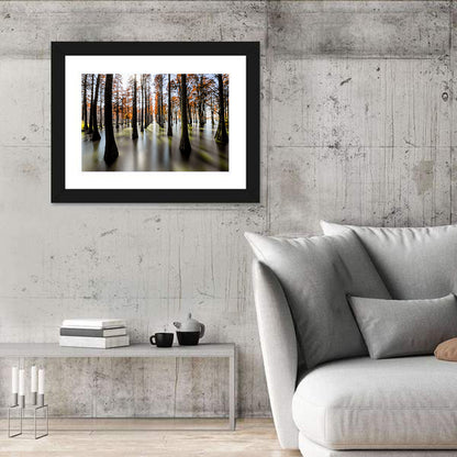 Water Red Forest Wall Art