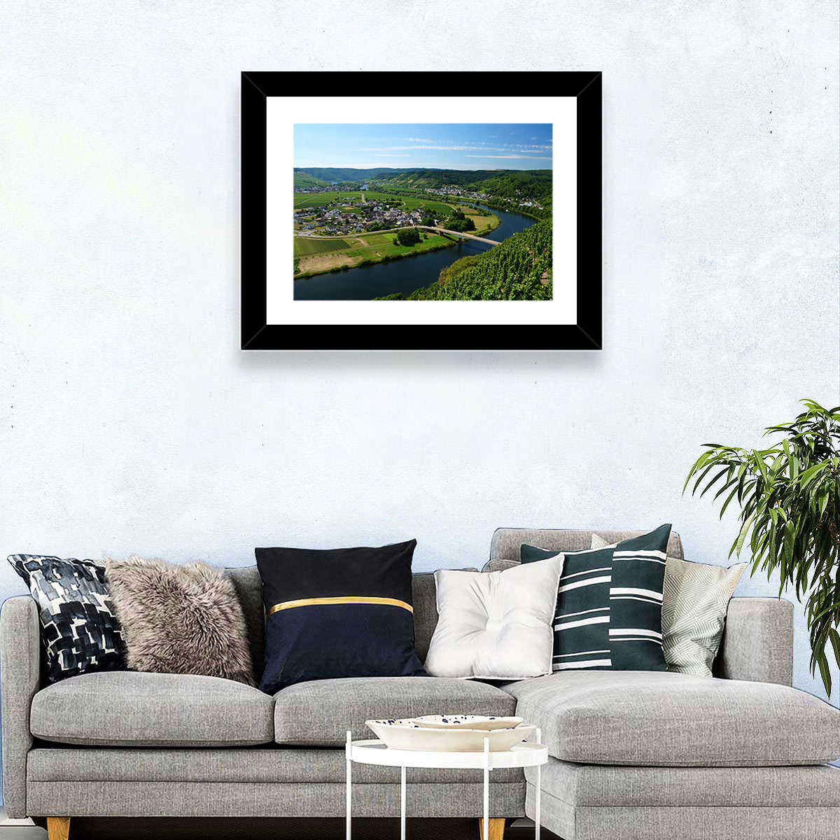 Piesport Moselle River View Wall Art
