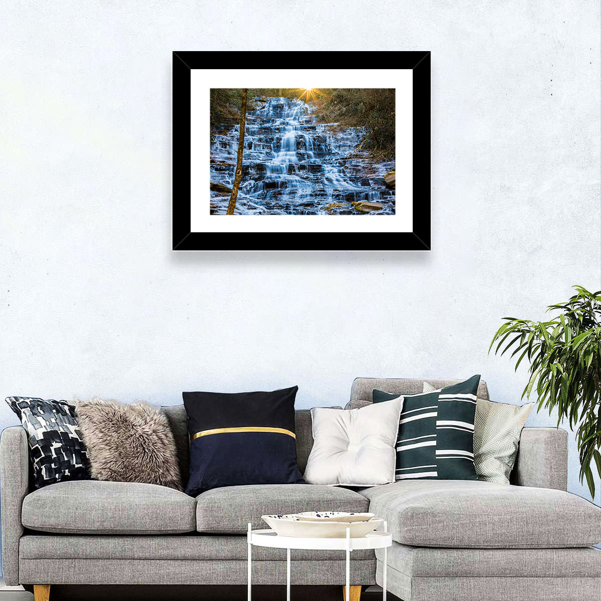 Minnehaha Falls Winter Cascade Wall Art